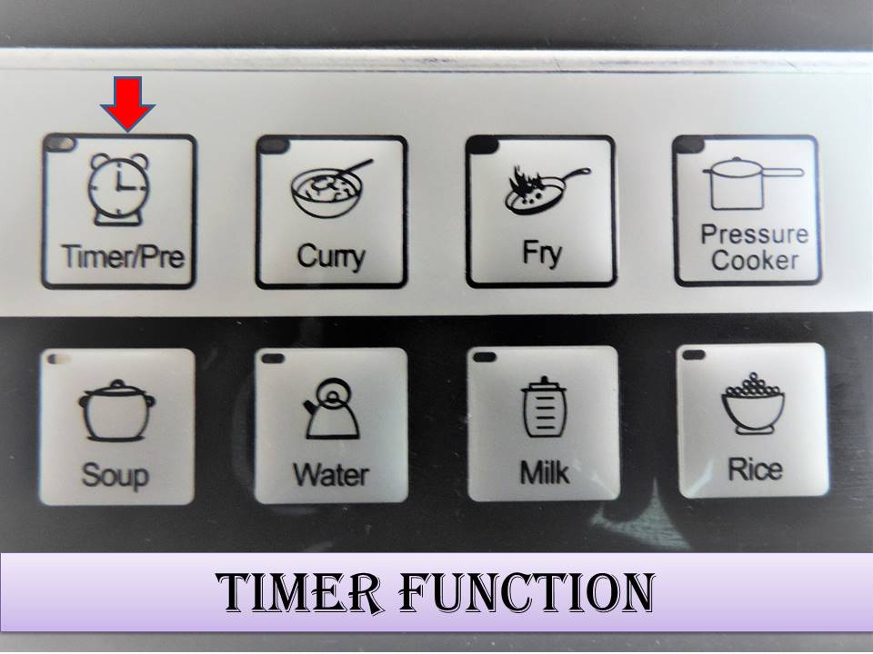 How to use the Induction Stove on Timer Mode