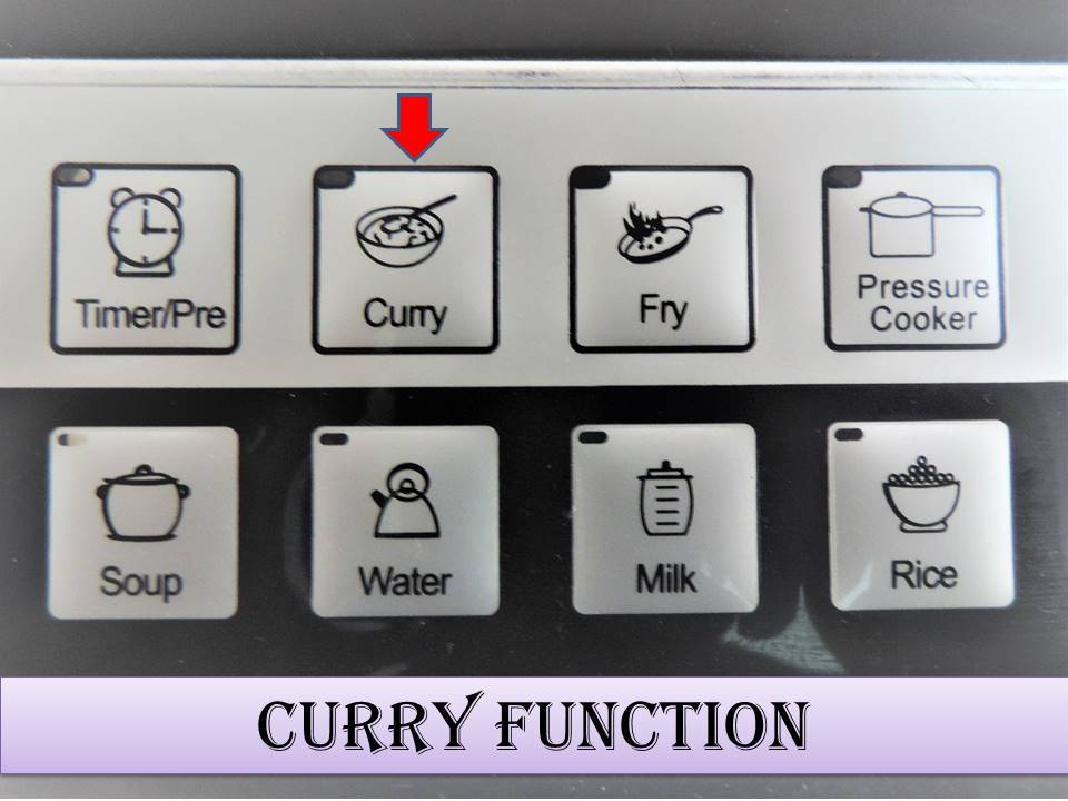 How to use the Induction Stove on Curry Mode