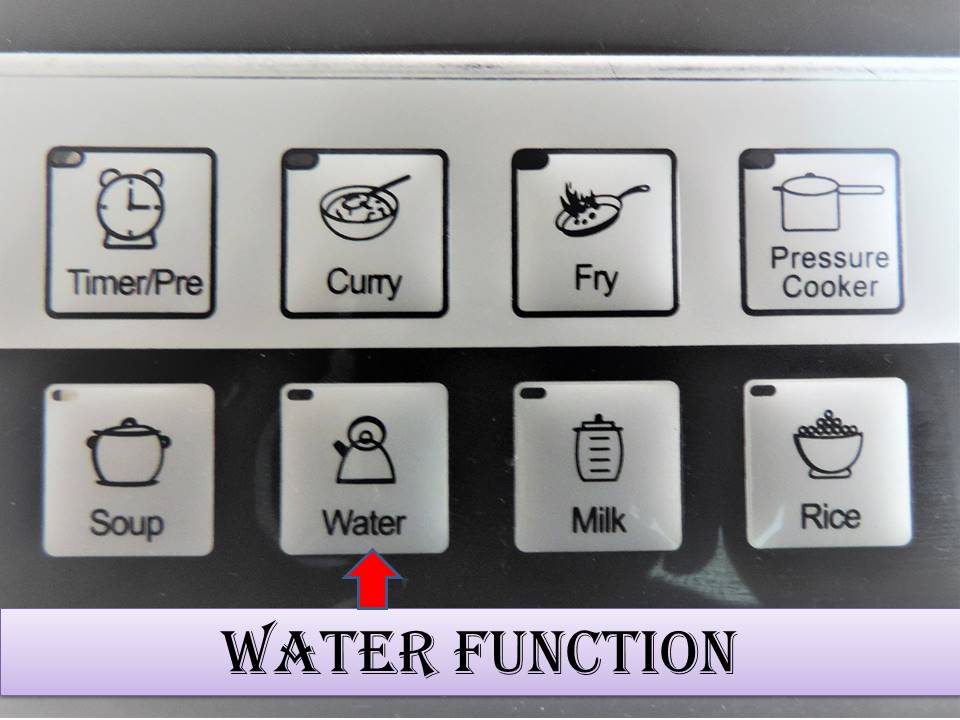 How to use the Induction Stove on Water Mode