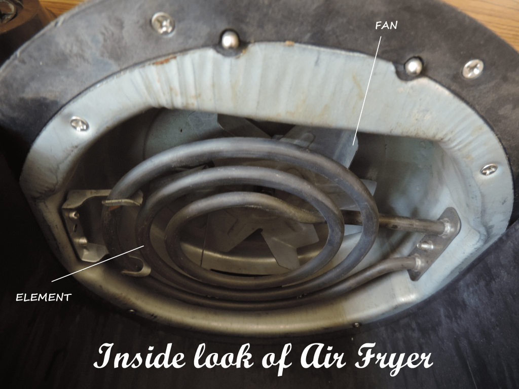 Internal components of Air Fryer