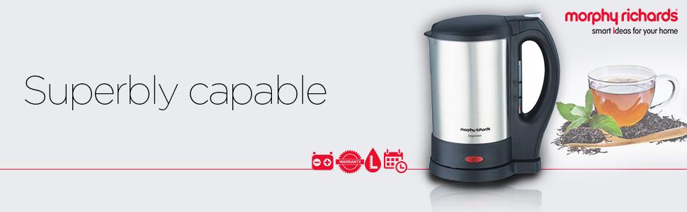 Morphy Richards electric kettle in SS and 1 liters.